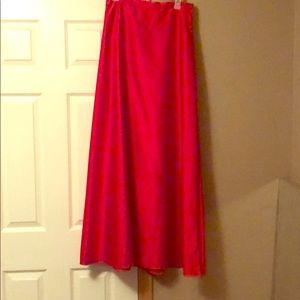 Formal red 3 piece strapless dress size 7/8